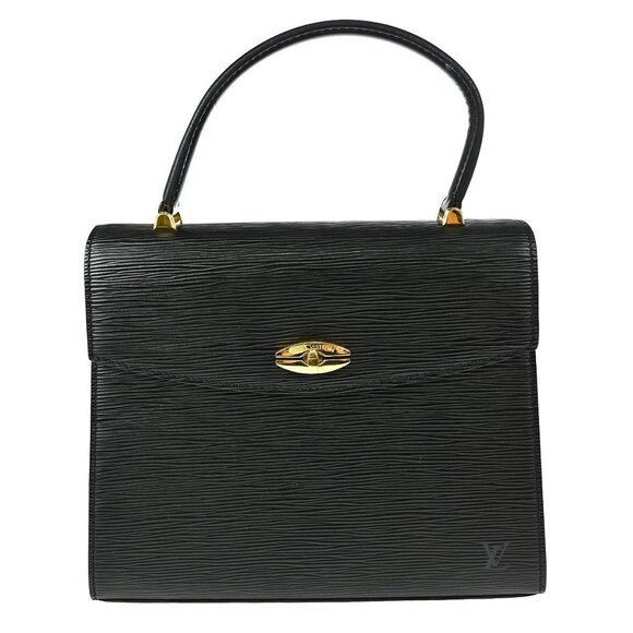Louis Vuitton Black Epi Malesherbes Handbag - Picture 1 of 9